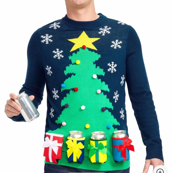 Tipsy Elves Ugly Christmas Tree Sweater size small NWT - Picture 2 of 10